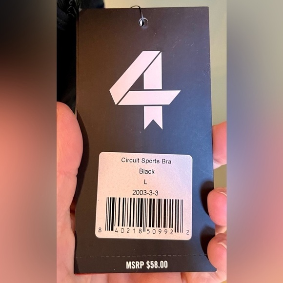 Fourlaps Circuit Sports Bra Large Black
Bodycon Jogging Athletic Aerobics Gothic - Picture 4 of 12